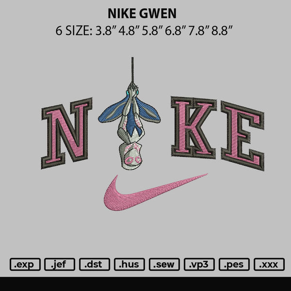 Nike Gwen Embroidery File 6 sizes