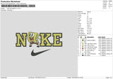 Nike Spongebob V2 Embroidery File 6 sizes