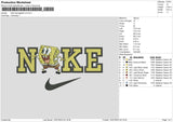 Nike Spongebob V2 Embroidery File 6 sizes