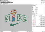 Nike Strawberry Embroidery File 6 sizes