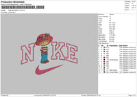 Nike Strawberry V2 Embroidery File 6 sizes