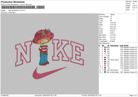 Nike Strawberry V2 Embroidery File 6 sizes