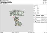 Nike Rabbit Love V1 Embroidery File 6 sizes