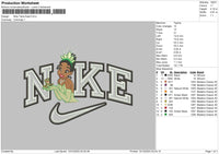 Nike Tiana Embroidery File 6 sizes