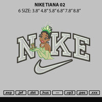 Nike Tiana Embroidery File 6 sizes