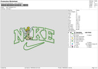 Nike Tinkerbell V3 Embroidery File 6 sizes