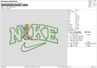 Nike Tinkerbell V3 Embroidery File 6 sizes