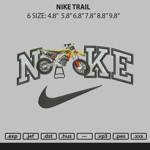 Nike Trail Embroidery File 6 sizes