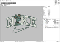 Nike Tramp V2 Embroidery File  sizes