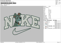 Nike Tramp V2 Embroidery File  sizes