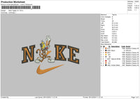 Nike Tyger Embroidery File 6 sizes