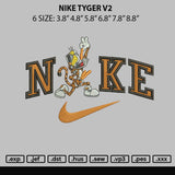 Nike Tyger Embroidery File 6 sizes