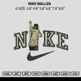 Nike Wallen Embroidery File 6 sizes