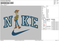 Nike Woody 02 Embroidery File 6 sizes