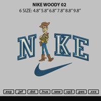 Nike Woody 02 Embroidery File 6 sizes