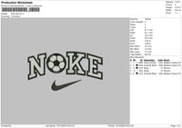 Nike Ball Embroidery File 6 sizes