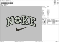 Nike Ball Embroidery File 6 sizes