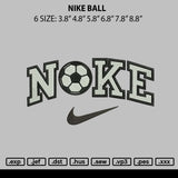 Nike Ball Embroidery File 6 sizes