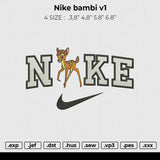 Nike Bambi v1 Embroidery