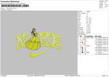 Nike Belle 02 Embroidery File 6 sizes