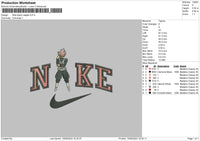 Nike Black Vegeta Embroidery File 6 sizes