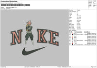 Nike Black Vegeta Embroidery File 6 sizes