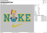 Nike Bobeep Ts Embroidery File 6 sizes