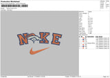 Nike Broncos01 Embroidery File 6 sizes