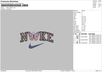 Nike Butterfly 02 Embroidery File 6 sizes