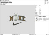 Nike Cat V5 Embroidery File 6 sizes