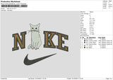 Nike Cat V5 Embroidery File 6 sizes