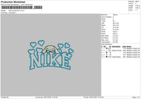 Nike Cinnamoheart Embroidery File 6 sizes