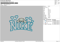 Nike Cinnamoheart Embroidery File 6 sizes