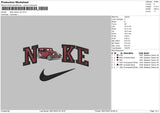 Nike Classic Car Embroidery File 6 sizes