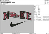 Nike Classic Car Embroidery File 6 sizes