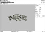 Nike Classic Oval Embroidery File 6 sizes