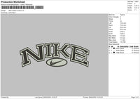 Nike Classic Oval Embroidery File 6 sizes