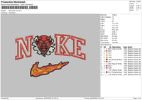 Nike Devil V3 Embroidery File 6 sizes