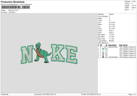 Nike Dino Embroidery File 6 sizes