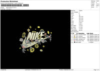 Nike Flowers V5 Embroidery File 6 sizes