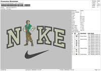 Nike Flynn 02 Embroidery File 6 sizes