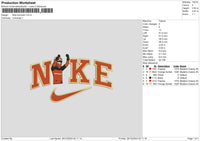 Nike Formula1 Embroidery File 6 sizes