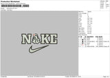 Nike Ghost V8 Embroidery File 6 sizes