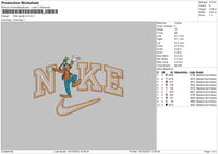 Nike Goofy V002 Embroidery File 6 sizes