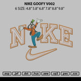 Nike Goofy V002 Embroidery File 6 sizes