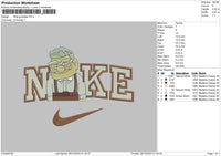 Nike Grandpa 03 Embroidery File 6 sizes