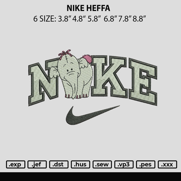 Nike Heffa Embroidery File 6 sizes