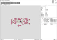 Nike Kitty Gun Embroidery File 6 sizes