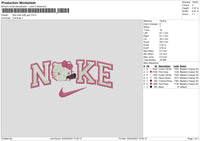 Nike Kitty Gun Embroidery File 6 sizes