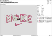 Nike Kitty Gun Embroidery File 6 sizes